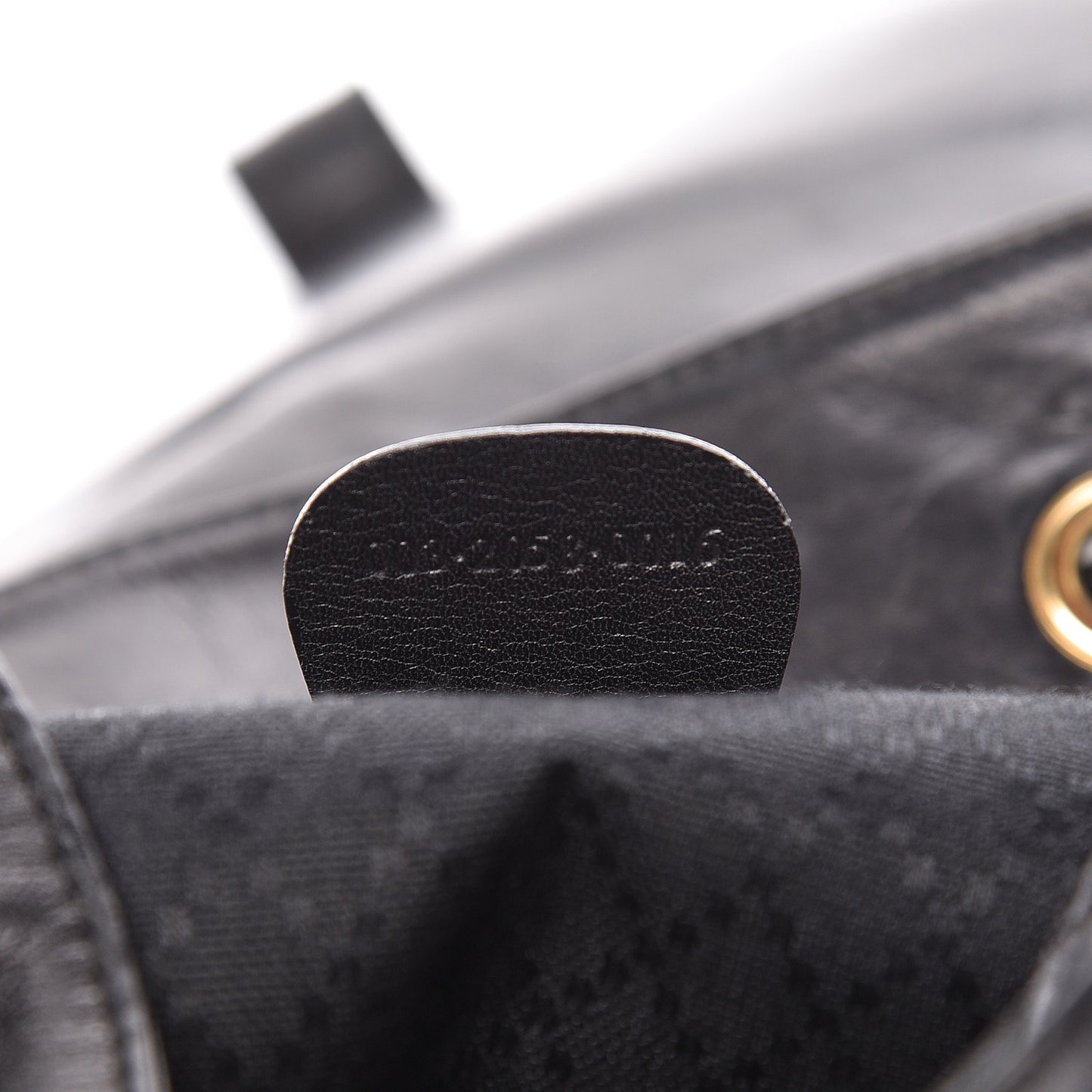 Calfskin Bamboo Backpack Black