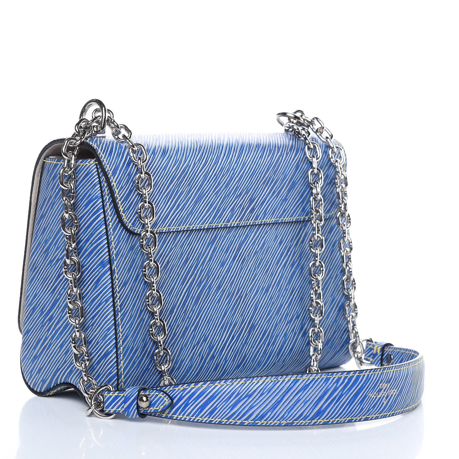 Louis Vuitton Epi Twist Shoulder Bag MM Denim Light 3 of 11