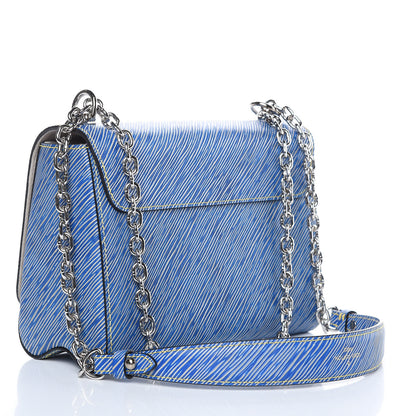 Louis Vuitton Epi Twist Shoulder Bag MM Denim Light 3 of 11