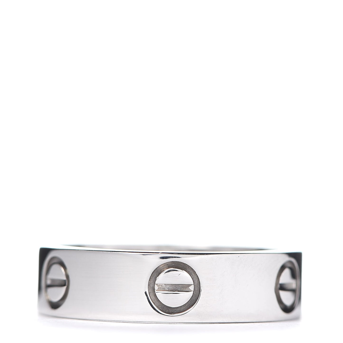 18K White Gold 5.5mm LOVE Ring 57 8