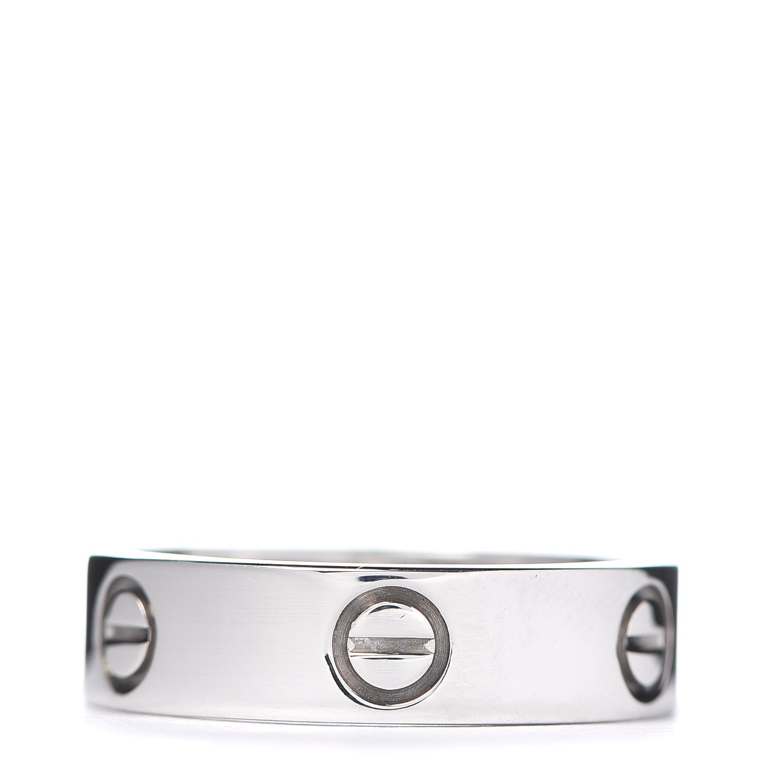 Cartier 18K White Gold 5.5mm LOVE Ring 57 8 3 of 4