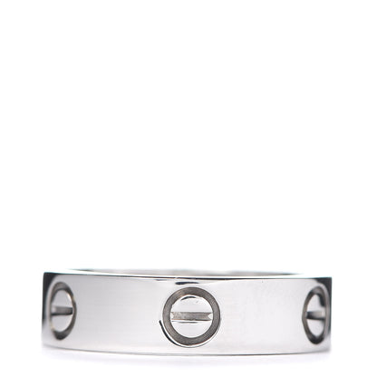 Cartier 18K White Gold 5.5mm LOVE Ring 57 8 3 of 4