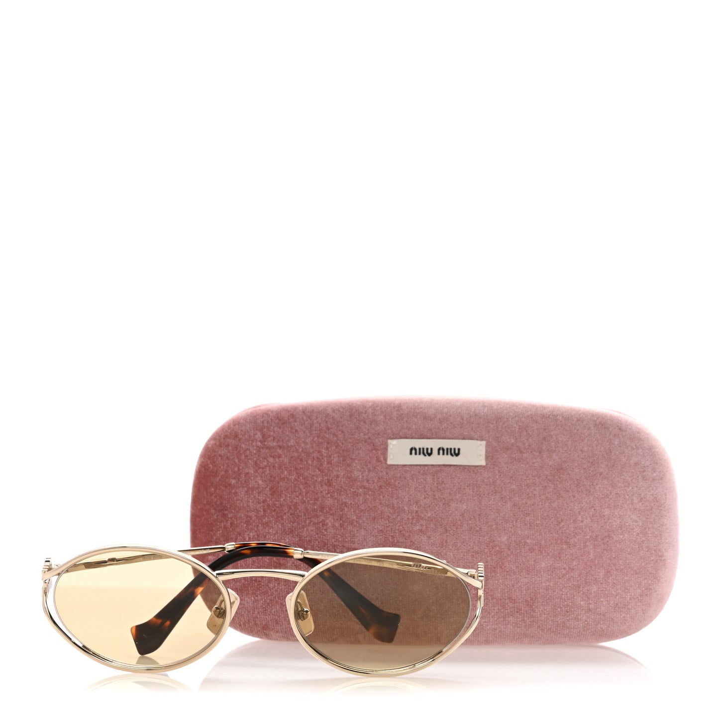 Metal Oval Sunglasses SMU52Y Tortoise