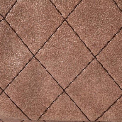 Chanel Glazed Calfskin Stitched XL On The Road Flap Brown 14 of 15