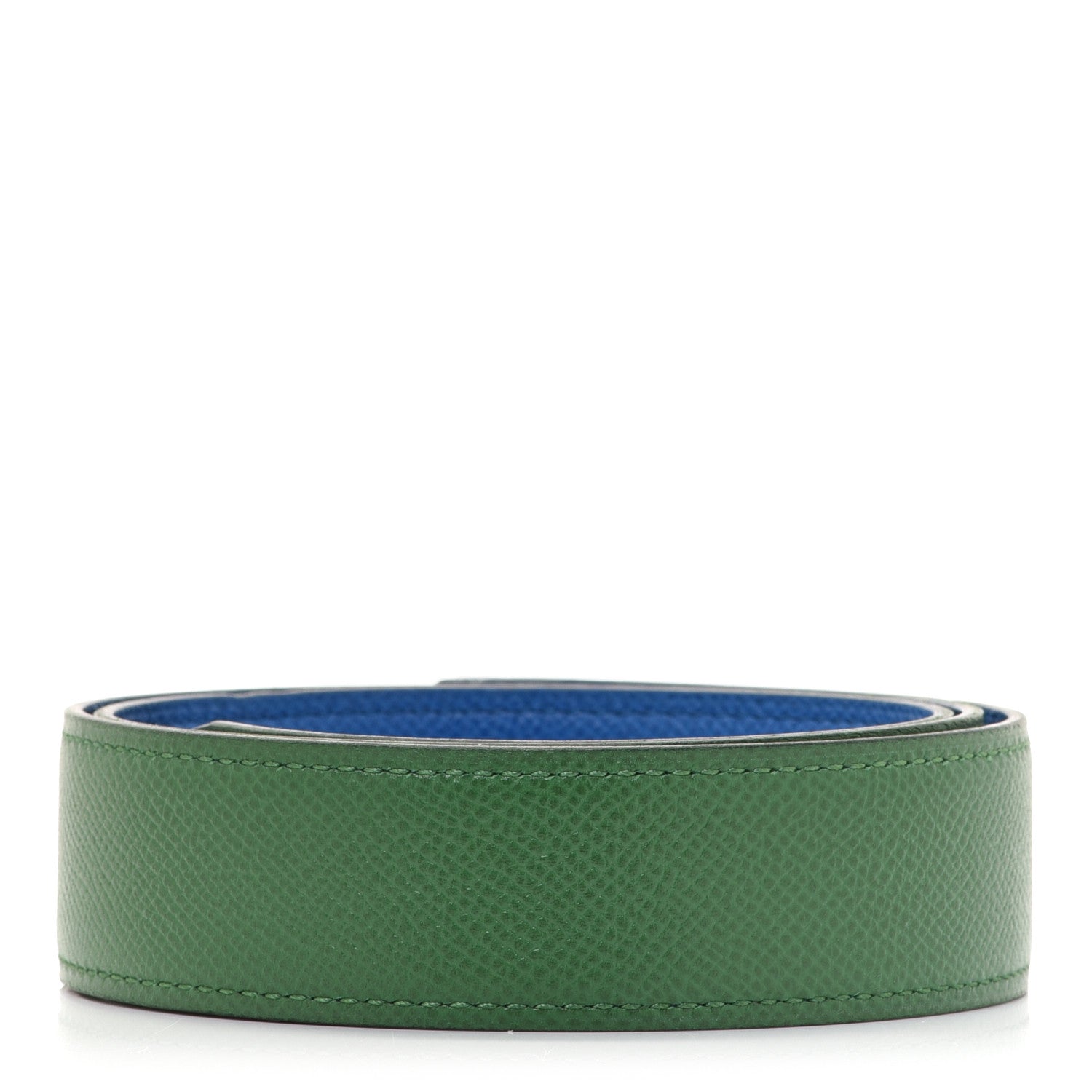 Hermes Courchevel 32mm Belt Strap 74 Vert Clair Bleu France 3 of 7