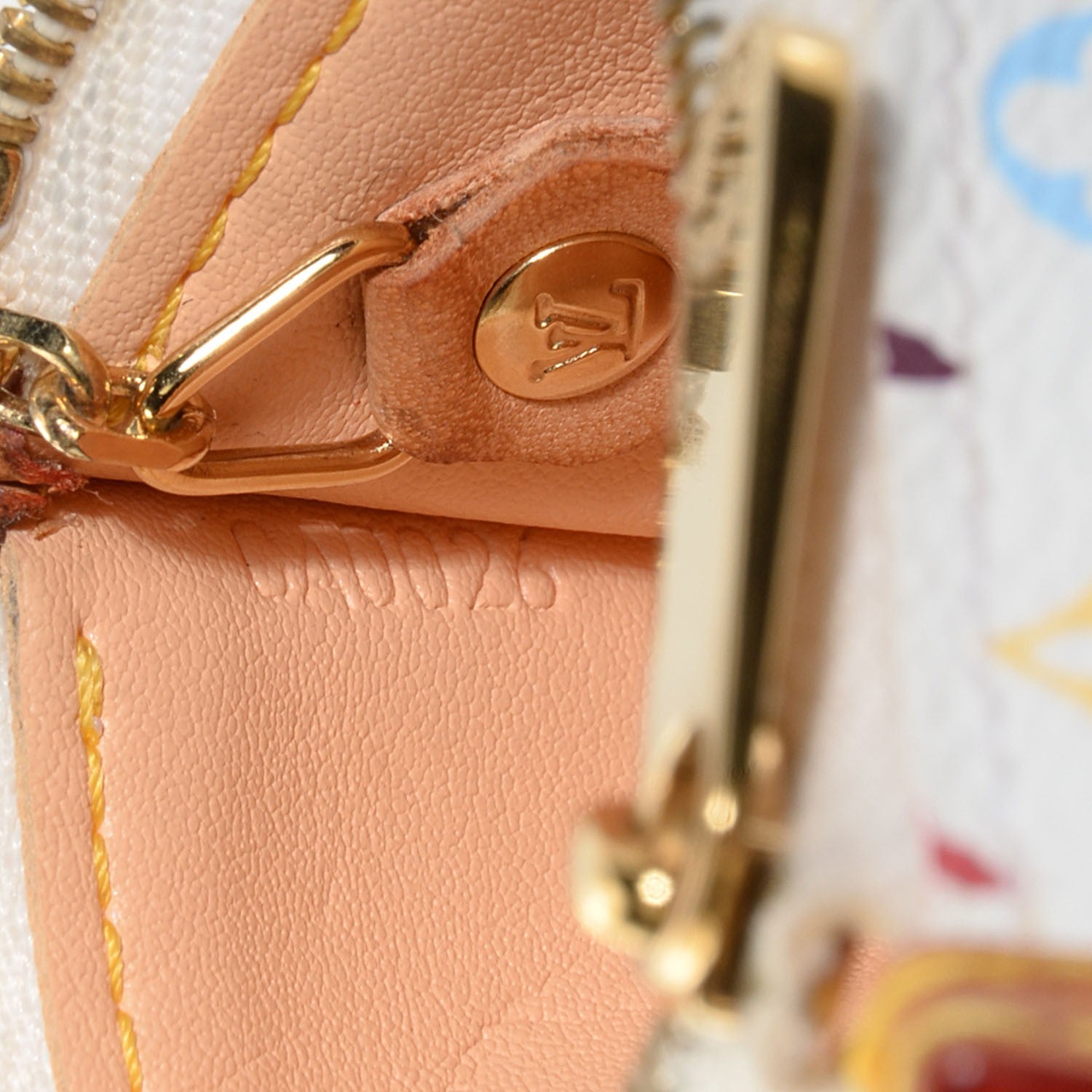 Louis Vuitton Monogram Multicolor Key Pouch White 7 of 7