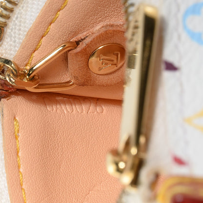 Louis Vuitton Monogram Multicolor Key Pouch White 7 of 7