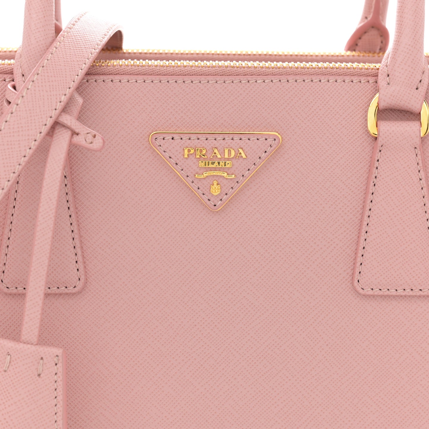 Saffiano Lux Small Double Zip Tote Orchidea