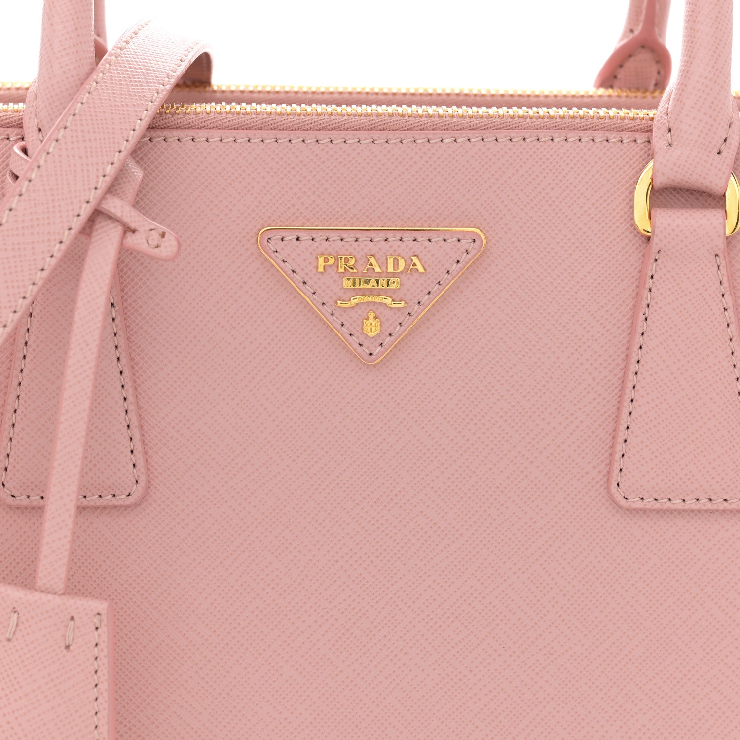 Prada Saffiano Lux Small Double Zip Tote Orchidea 9 of 11