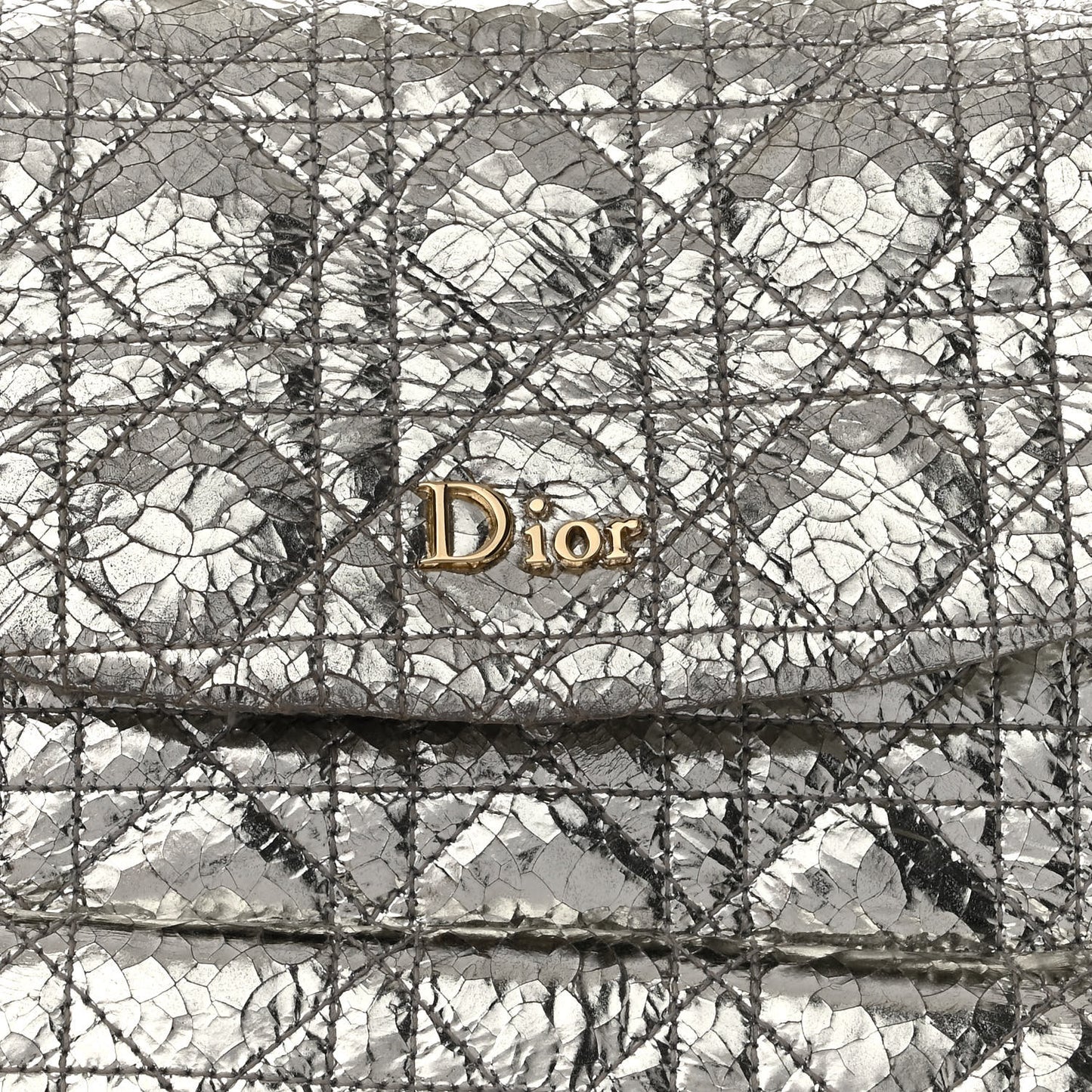 Metallic Calfskin Small Stardust Backpack Silver