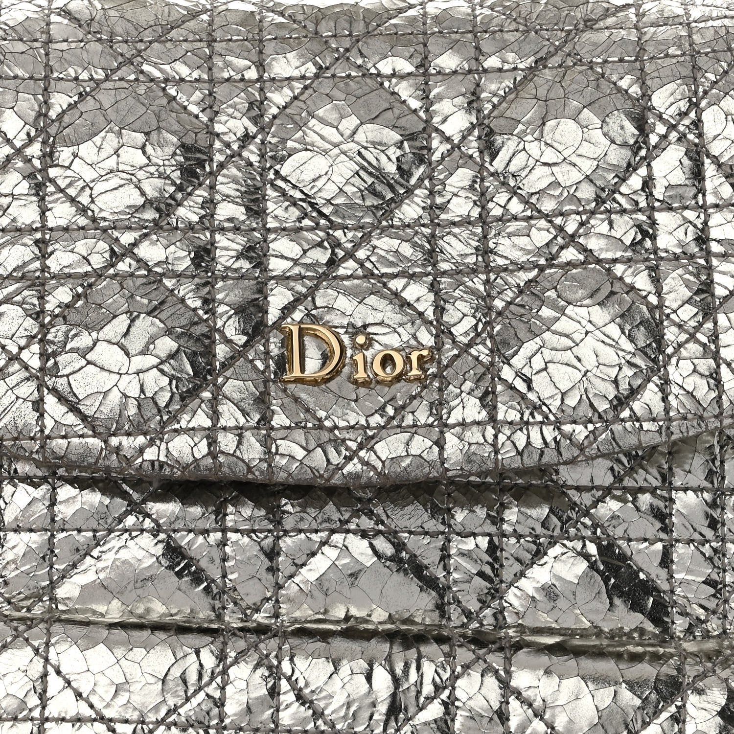 Christian Dior Metallic Calfskin Small Stardust Backpack Silver 7 of 17