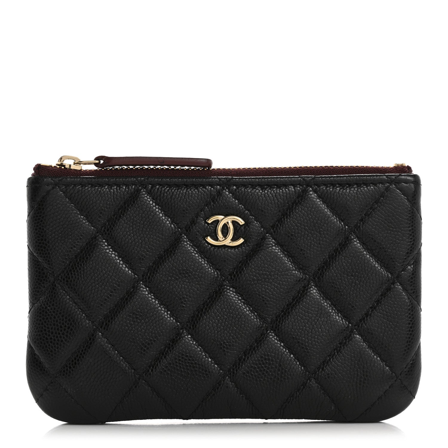 Chanel Caviar Quilted Small Cosmetic Case Black 1 of 12