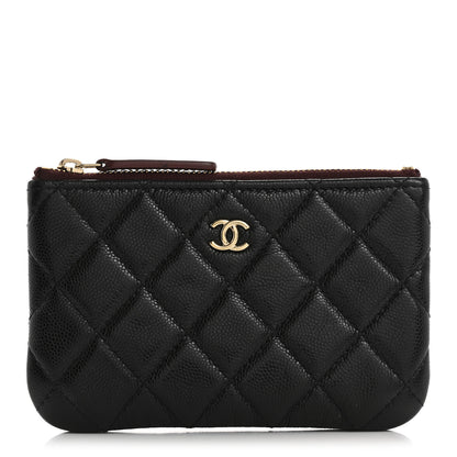 Chanel Caviar Quilted Small Cosmetic Case Black 1 of 12