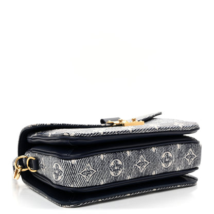Louis Vuitton Monoglam Pochette Metis East West Blue 4 of 9