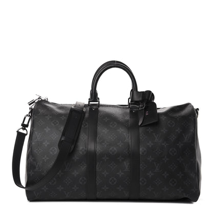 Louis Vuitton Monogram Eclipse Keepall Bandouliere 45 1 of 9