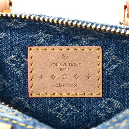 Louis Vuitton Monogram Denim Nano Speedy Blue 6 of 12