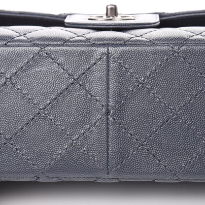 Chanel Caviar Quilted Jumbo Double Flap Dark Grey 14 of 15