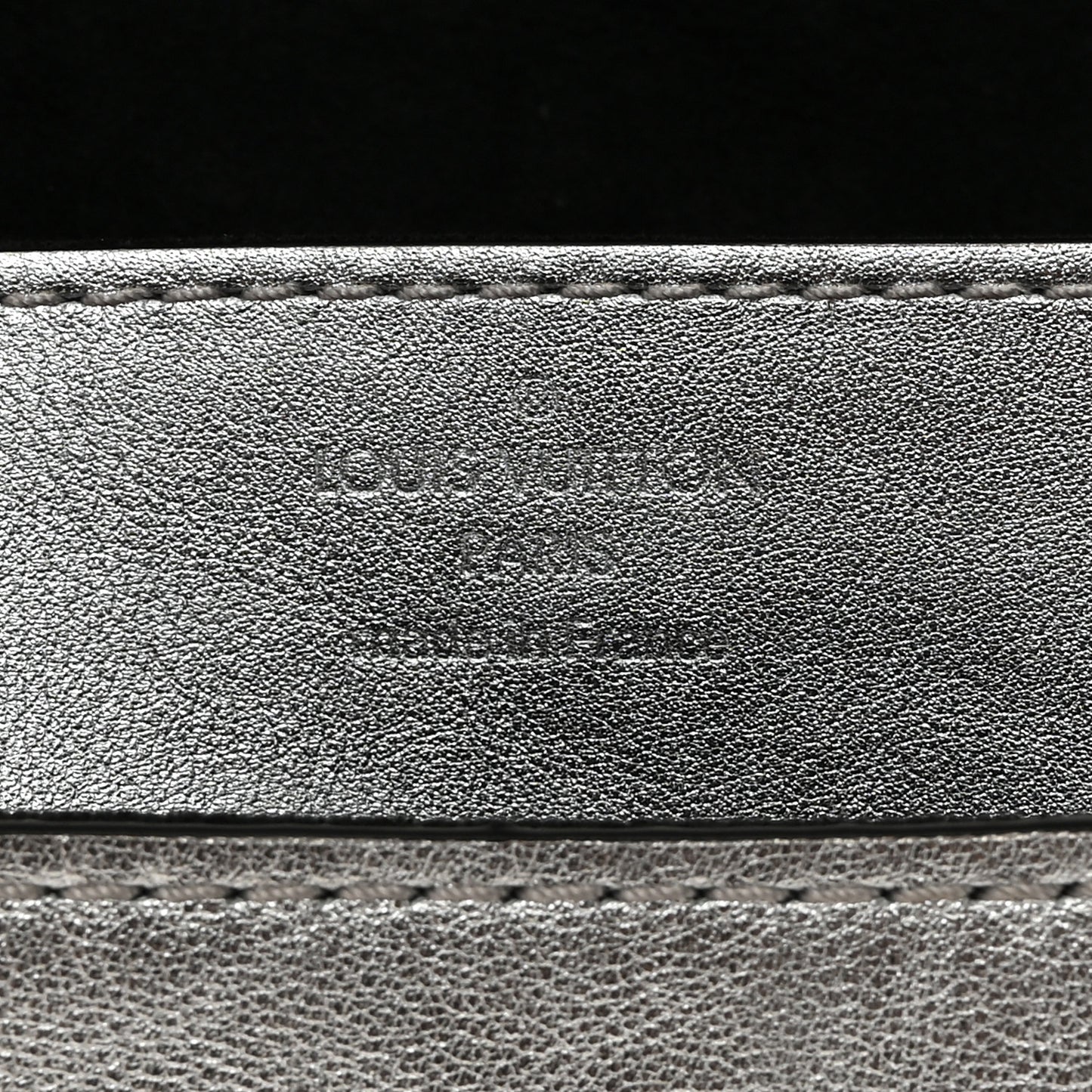 Metallic Calfskin Louise EW Lock Clutch Silver