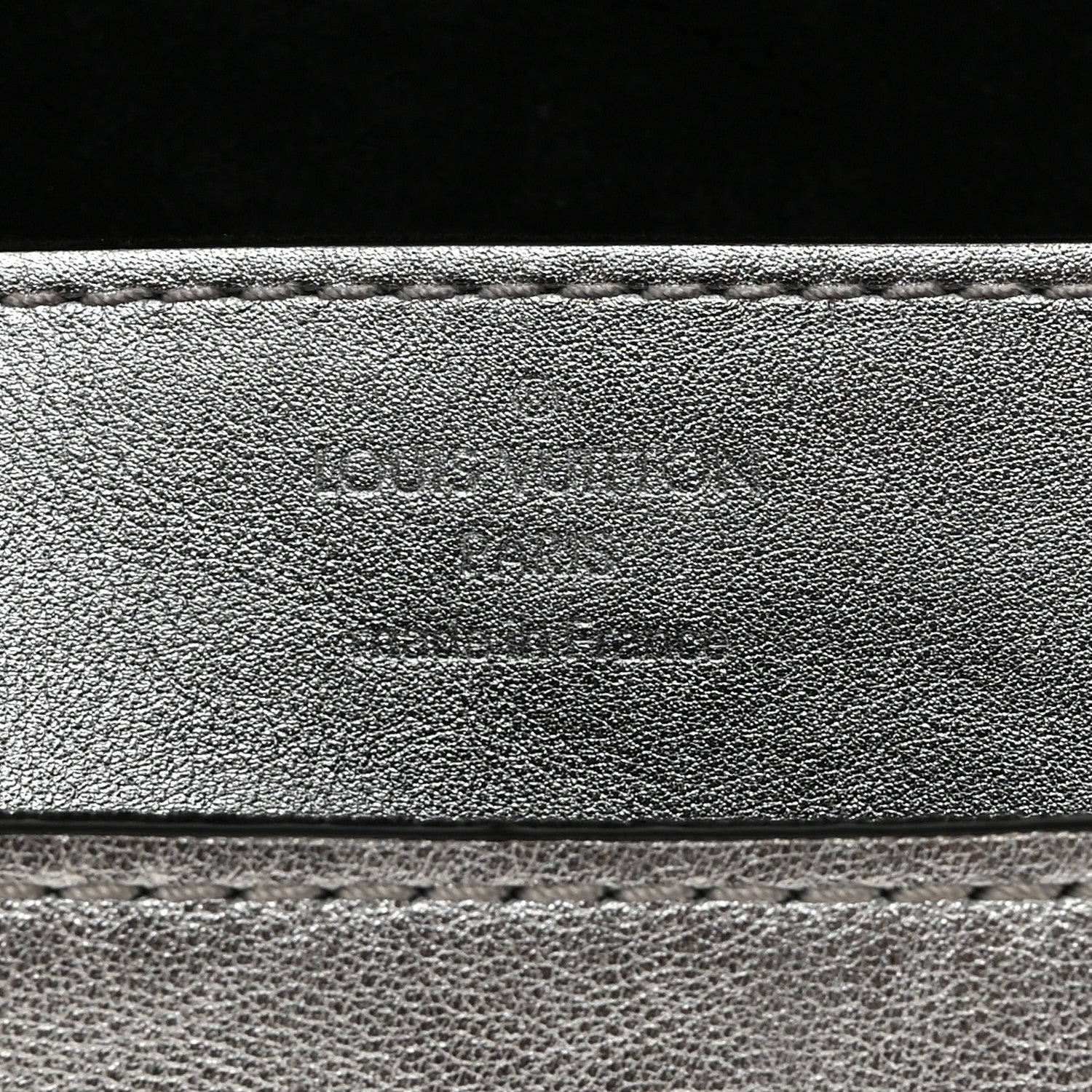 Louis Vuitton Metallic Calfskin Louise EW Lock Clutch Silver 6 of 9