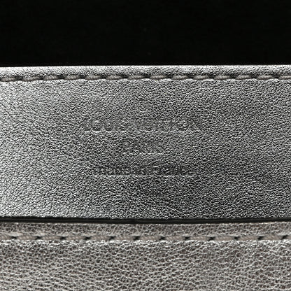 Louis Vuitton Metallic Calfskin Louise EW Lock Clutch Silver 6 of 9