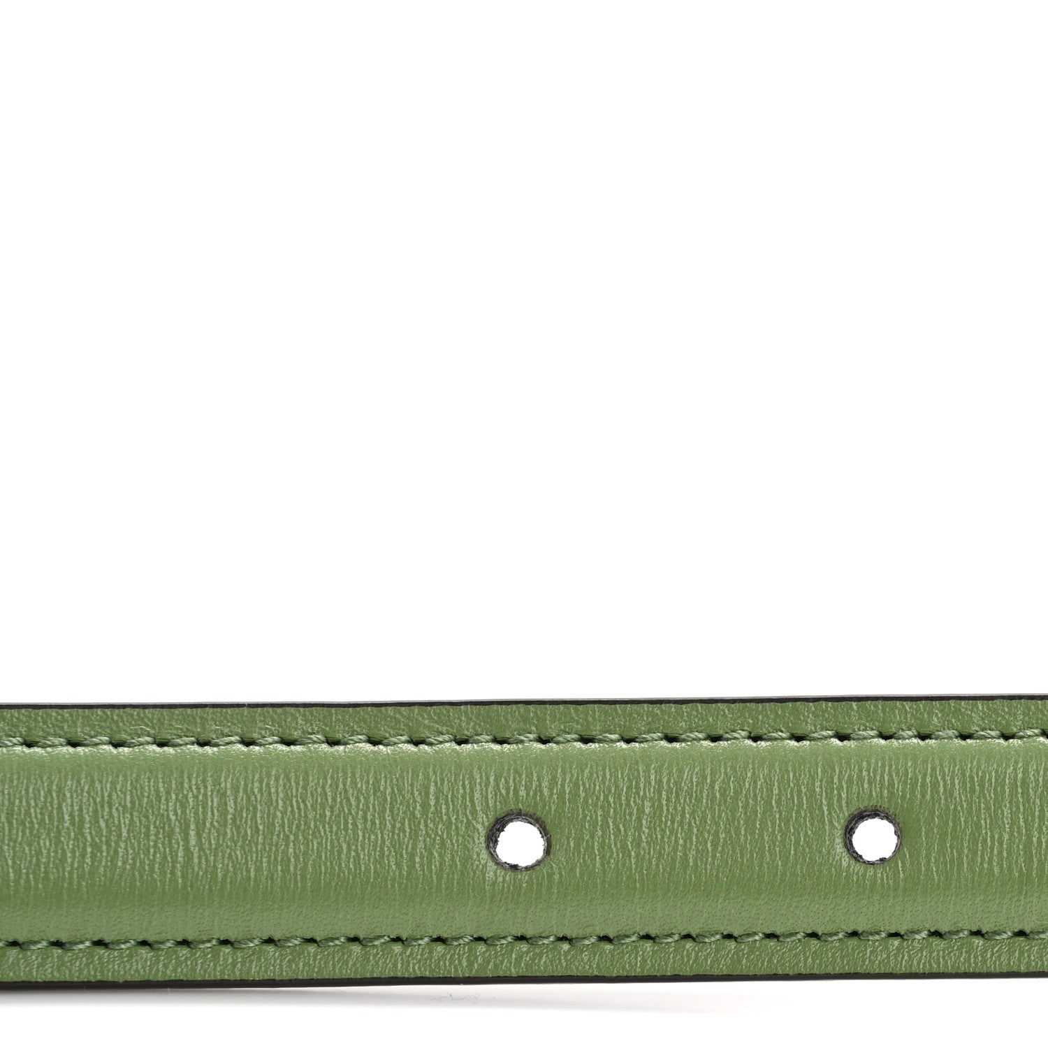 Gucci Ciny Lux Calfskin Blondie 30mm Belt 85 34 Salamander Green 3 of 6