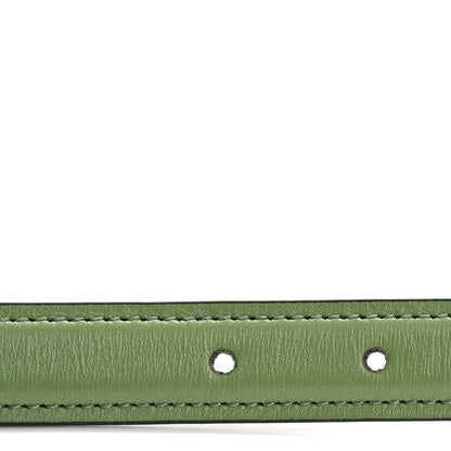 Gucci Ciny Lux Calfskin Blondie 30mm Belt 85 34 Salamander Green 3 of 6