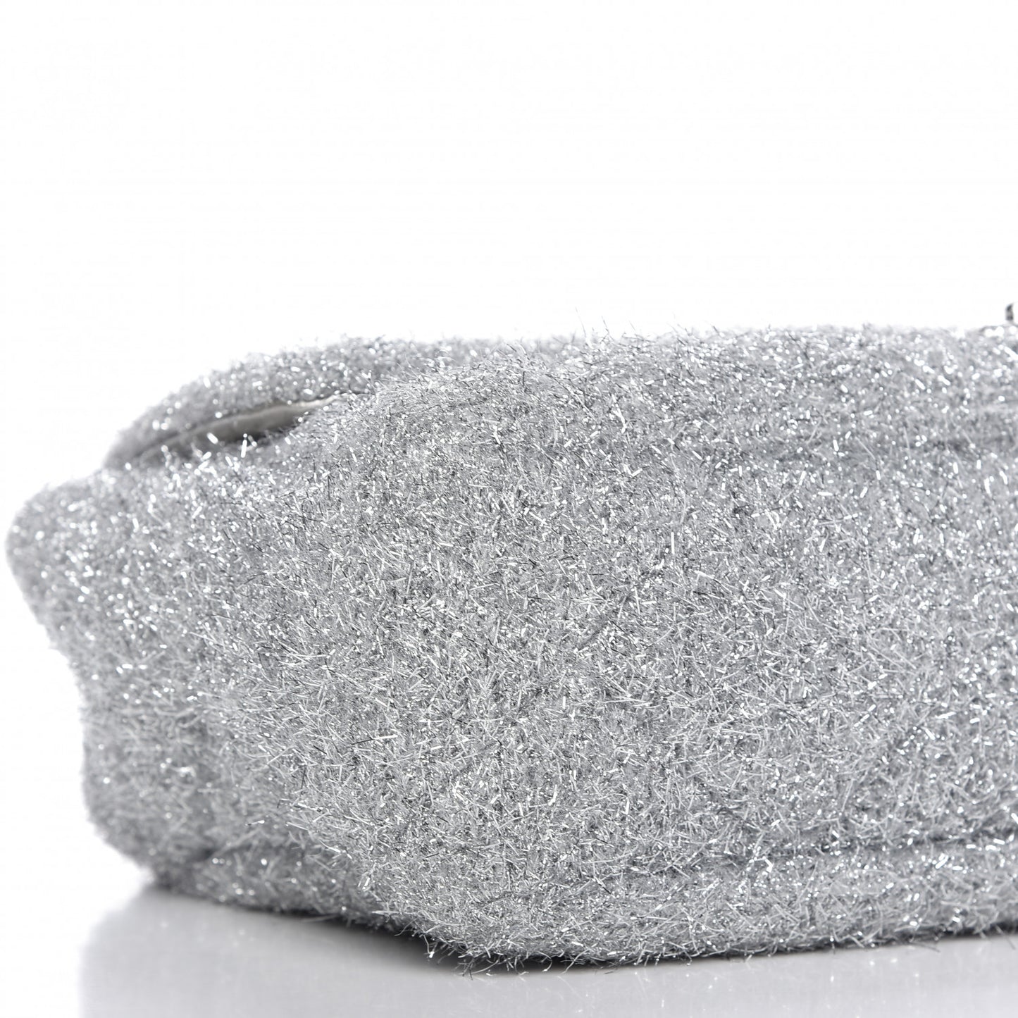 Lurex Knit Large Pluto Glitter Flap Silver