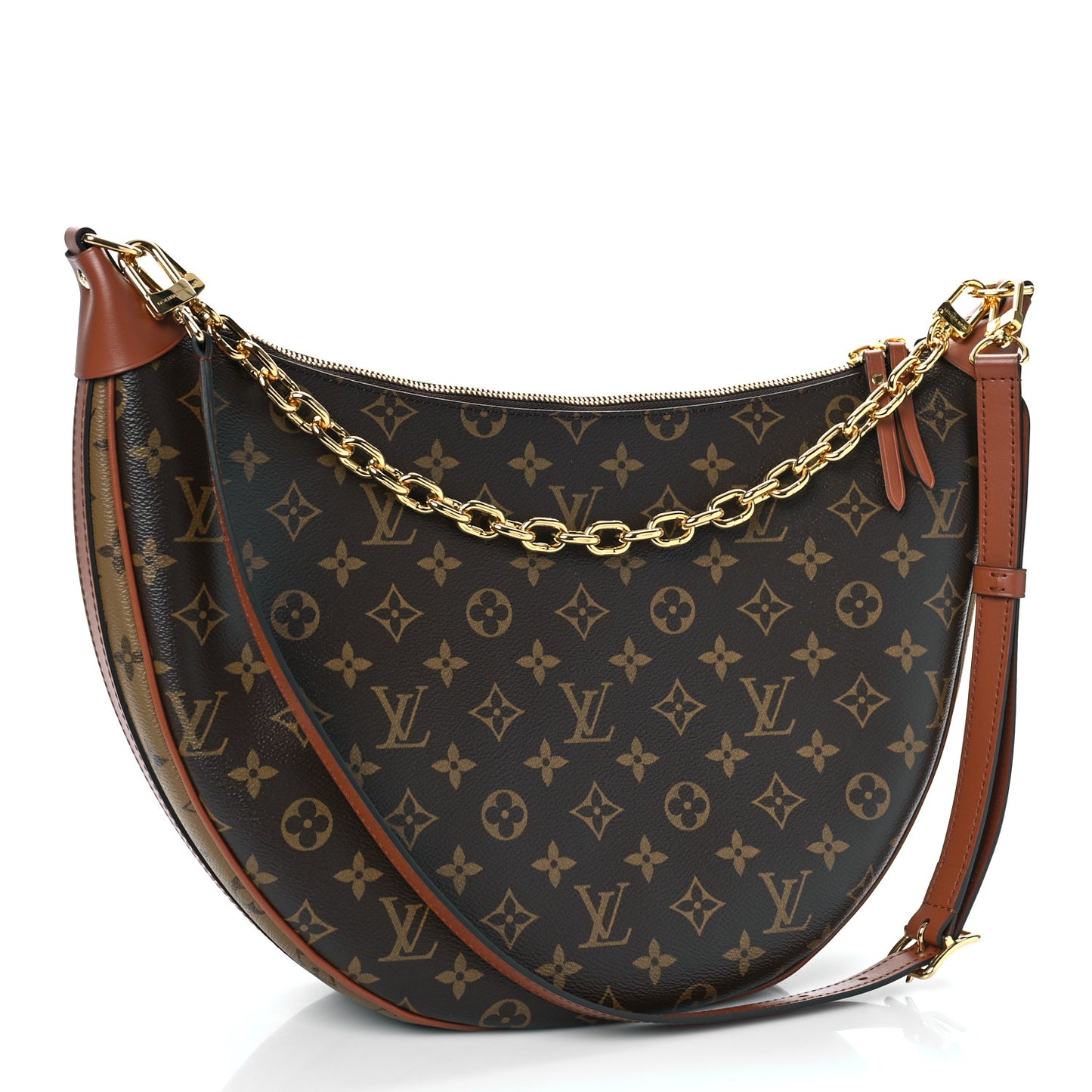 Reverse Monogram Loop Hobo