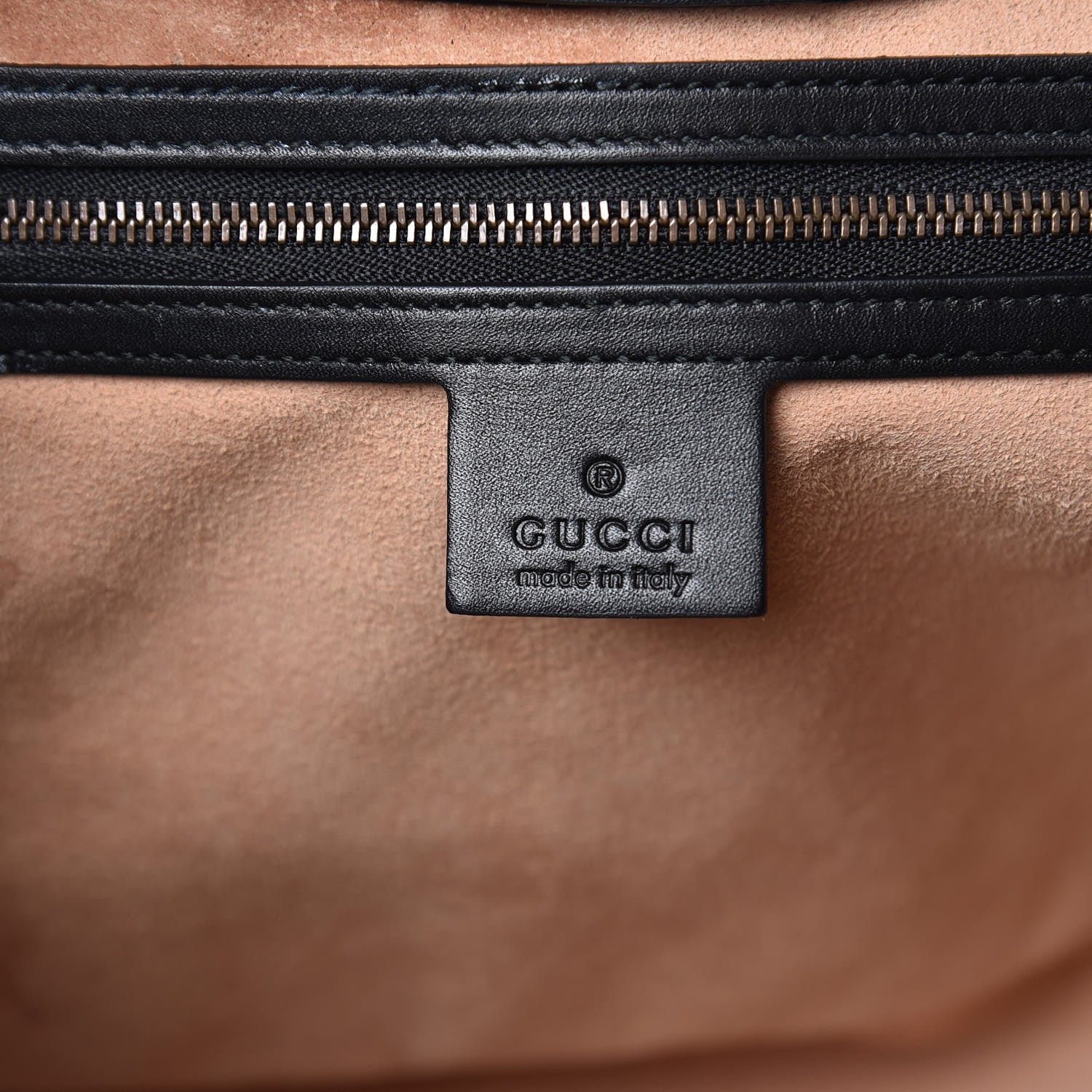 Gucci Calfskin Matelasse Medium GG Marmont Shoulder Tote Bag Black 6 of 13