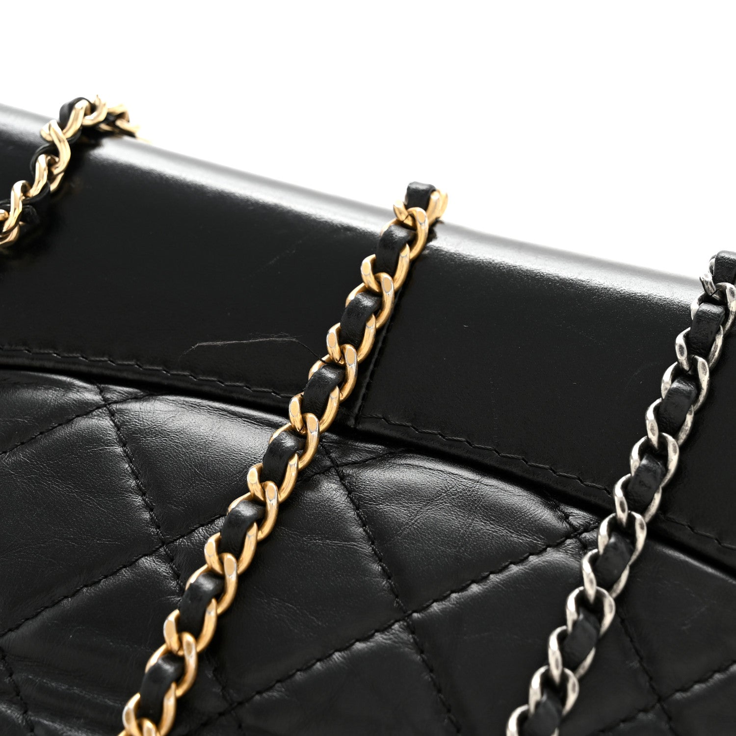 Chanel Aged Calfskin Quilted Small Gabrielle Backpack Black 11 of 12