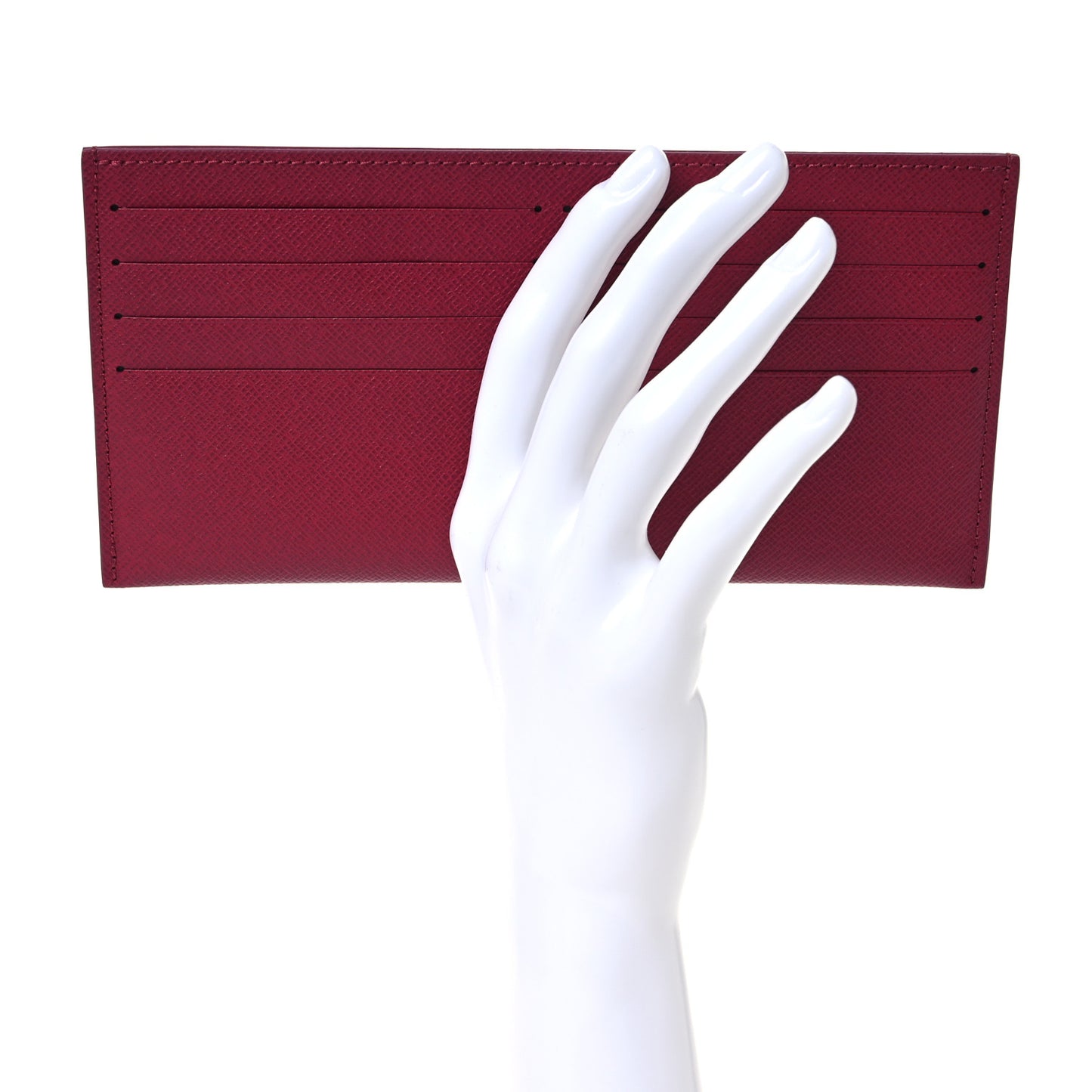 Calfskin Felicie Card Holder Insert Fuchsia