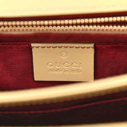 Gucci Smooth Calfskin Small Zumi Shoulder Bag Beige Black 5 of 18