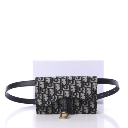 Christian Dior Oblique Saddle Belt Bag Blue 11 of 11