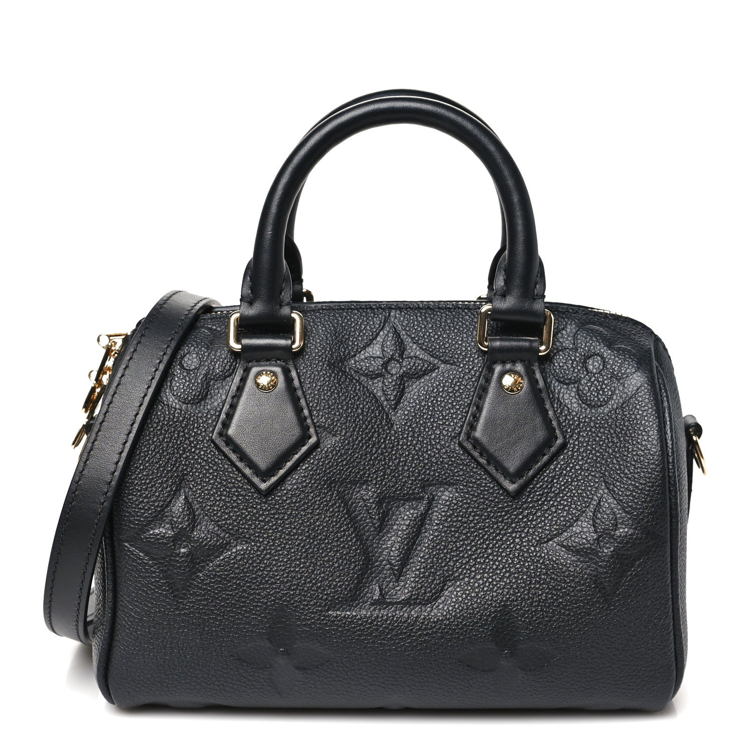 Louis Vuitton Empreinte Monogram Giant Speedy Bandouliere 20 Black 1 of 9