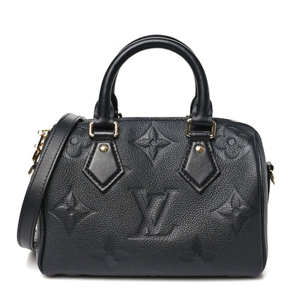 Louis Vuitton Empreinte Monogram Giant Speedy Bandouliere 20 Black 1 of 9