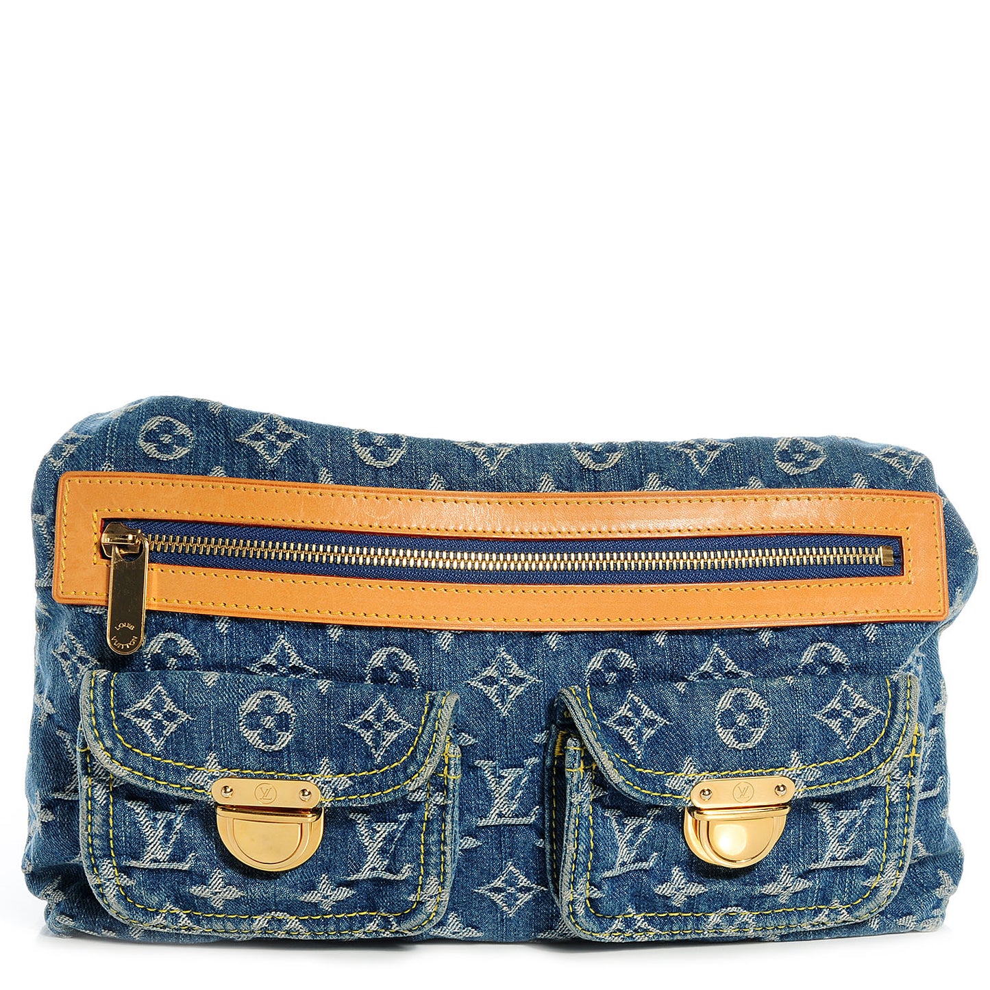 Monogram Denim Baggy PM Blue