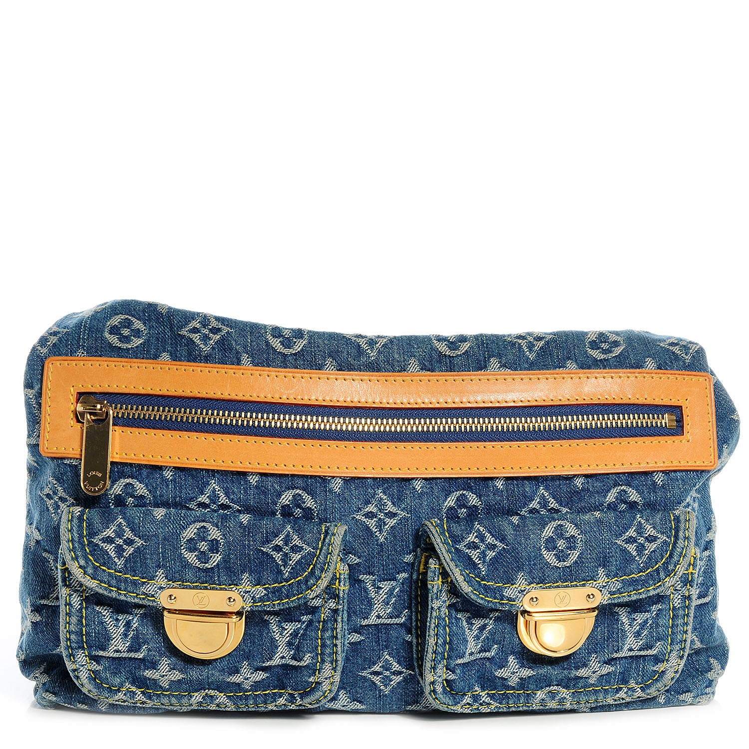 Louis Vuitton Monogram Denim Baggy PM Blue 1 of 7