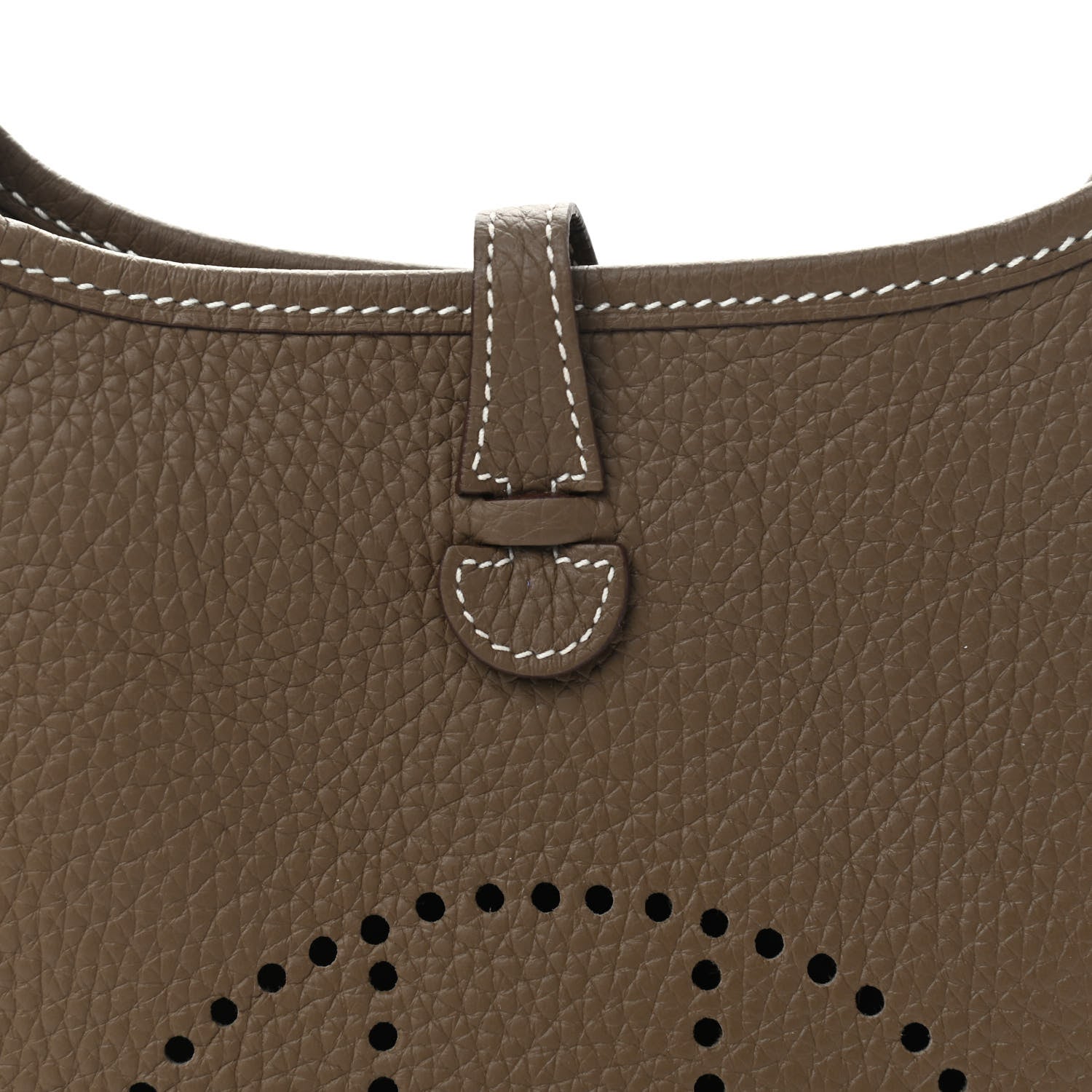 Hermes Taurillon Clemence Amazone Evelyne TPM Etoupe Bleu Indigo 8 of 11