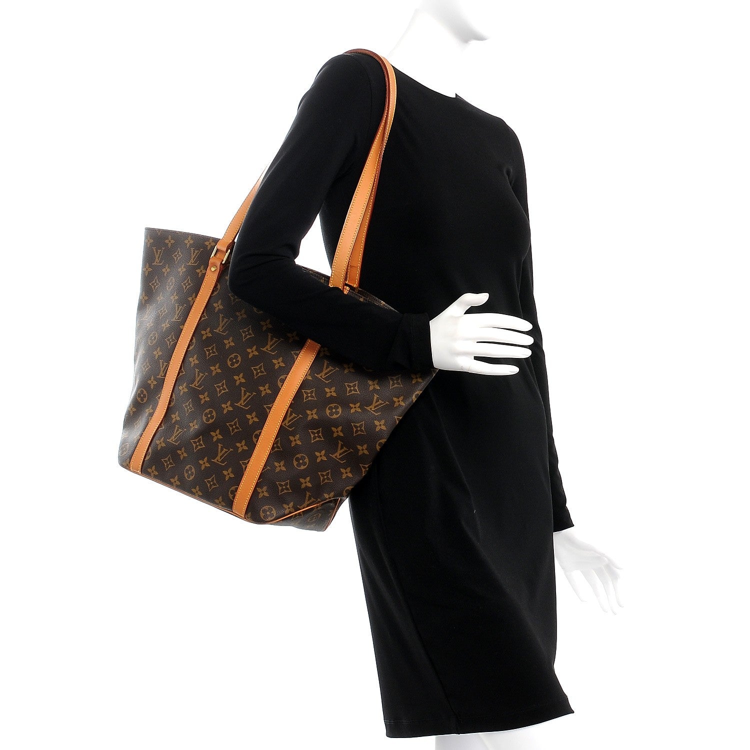 Louis Vuitton Monogram Sac Shopping Tote 2 of 9