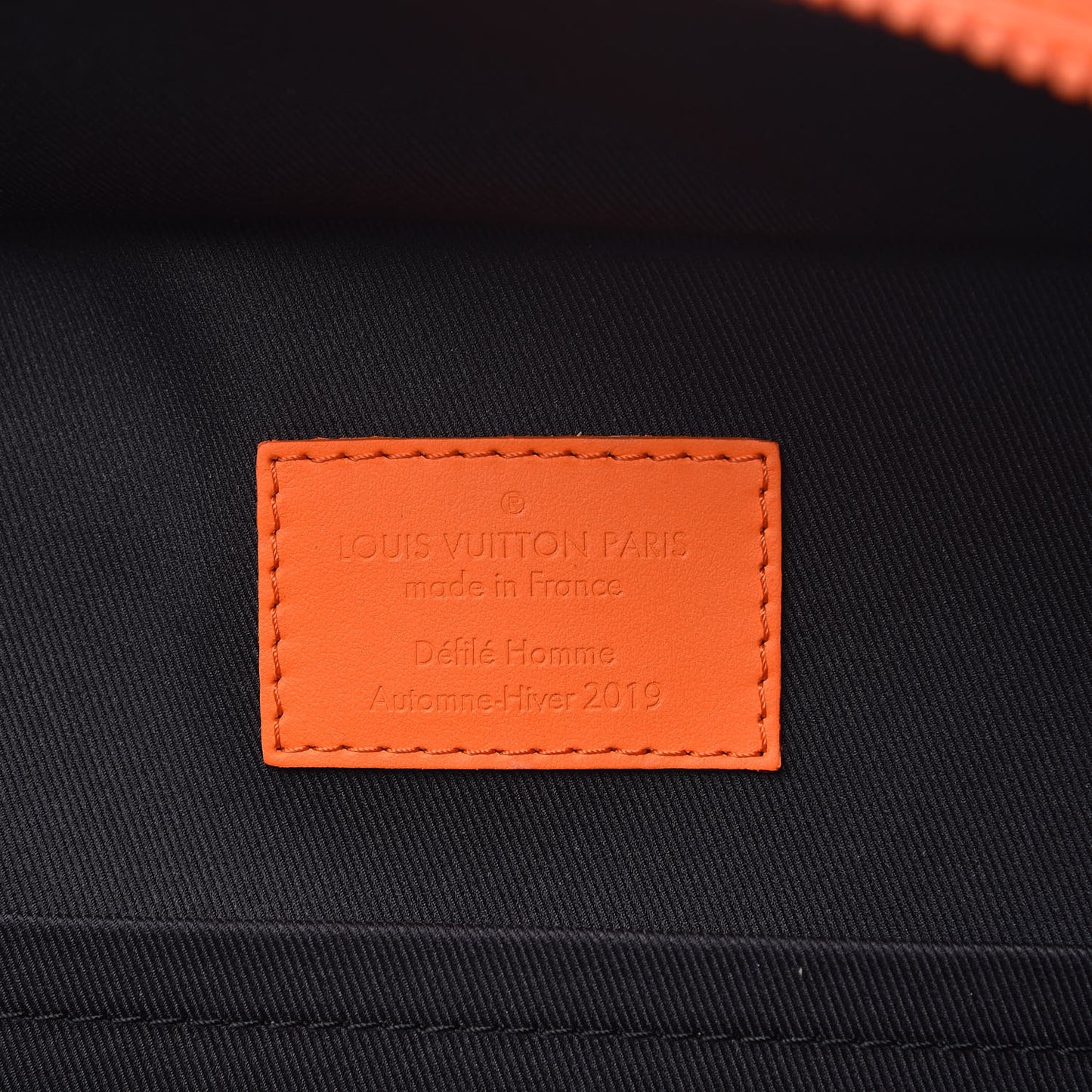 Taurillon Empreinte Soft Trunk Backpack PM Orange