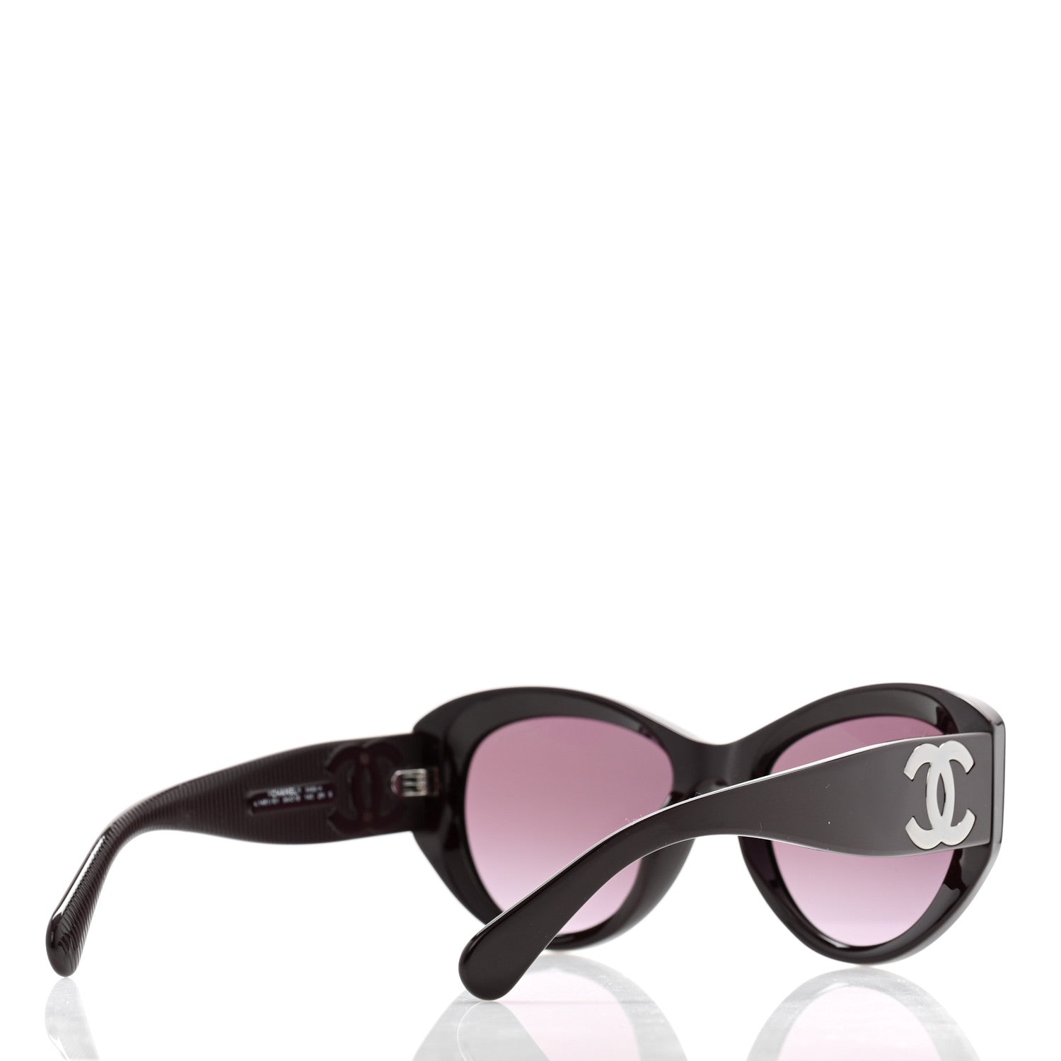 Chanel Acetate Butterfly Large CC Sunglasses 5492-A Burgundy 4 of 7