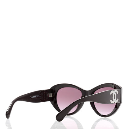 Chanel Acetate Butterfly Large CC Sunglasses 5492-A Burgundy 4 of 7