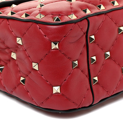 Valentino Garavani Nappa Medium Rockstud Spike Shoulder Bag Rosso Valentino 8 of 12