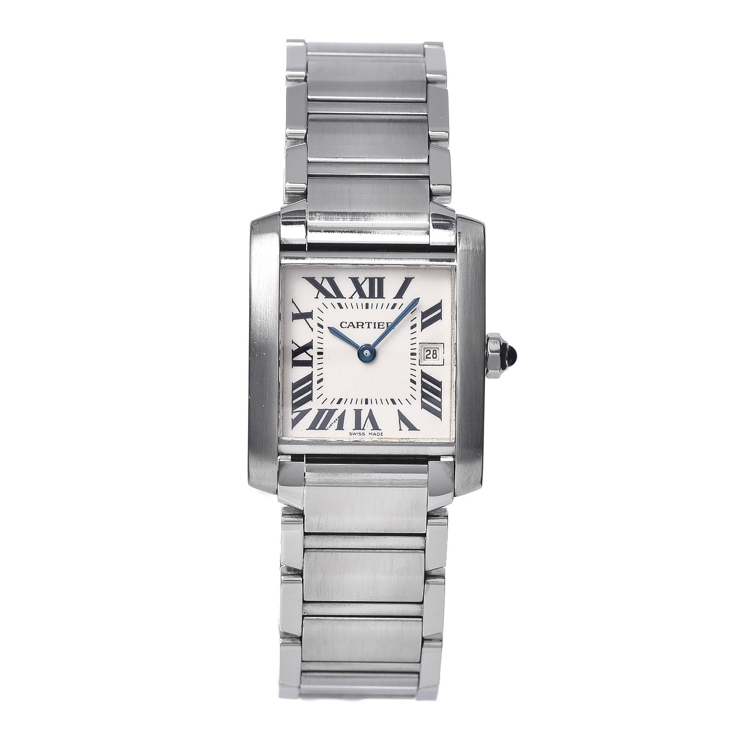 Cartier Stainless Steel 25mm Tank Francaise Quartz Watch 1 of 5
