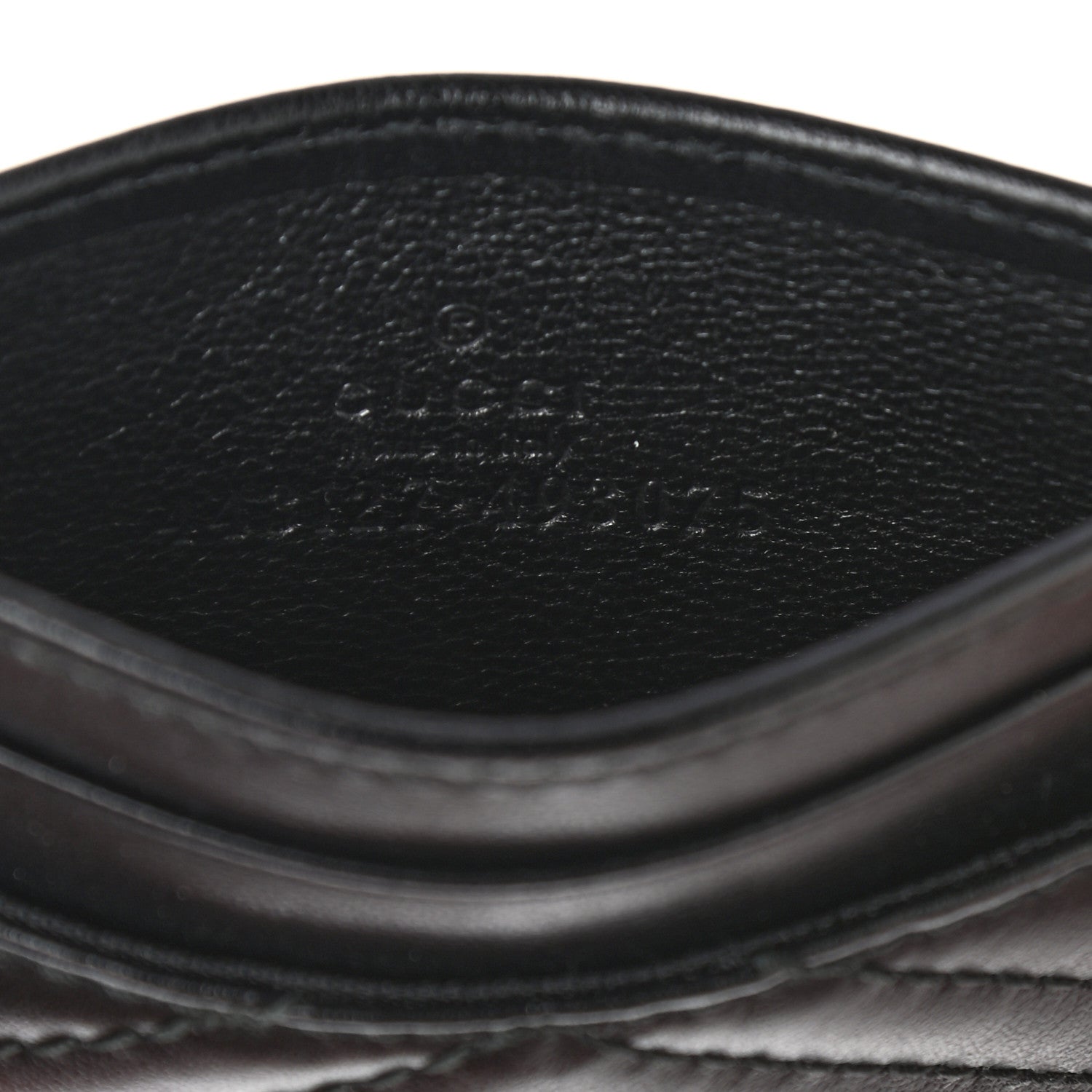 Gucci Calfskin Matelasse GG Marmont Card Holder Black 6 of 6
