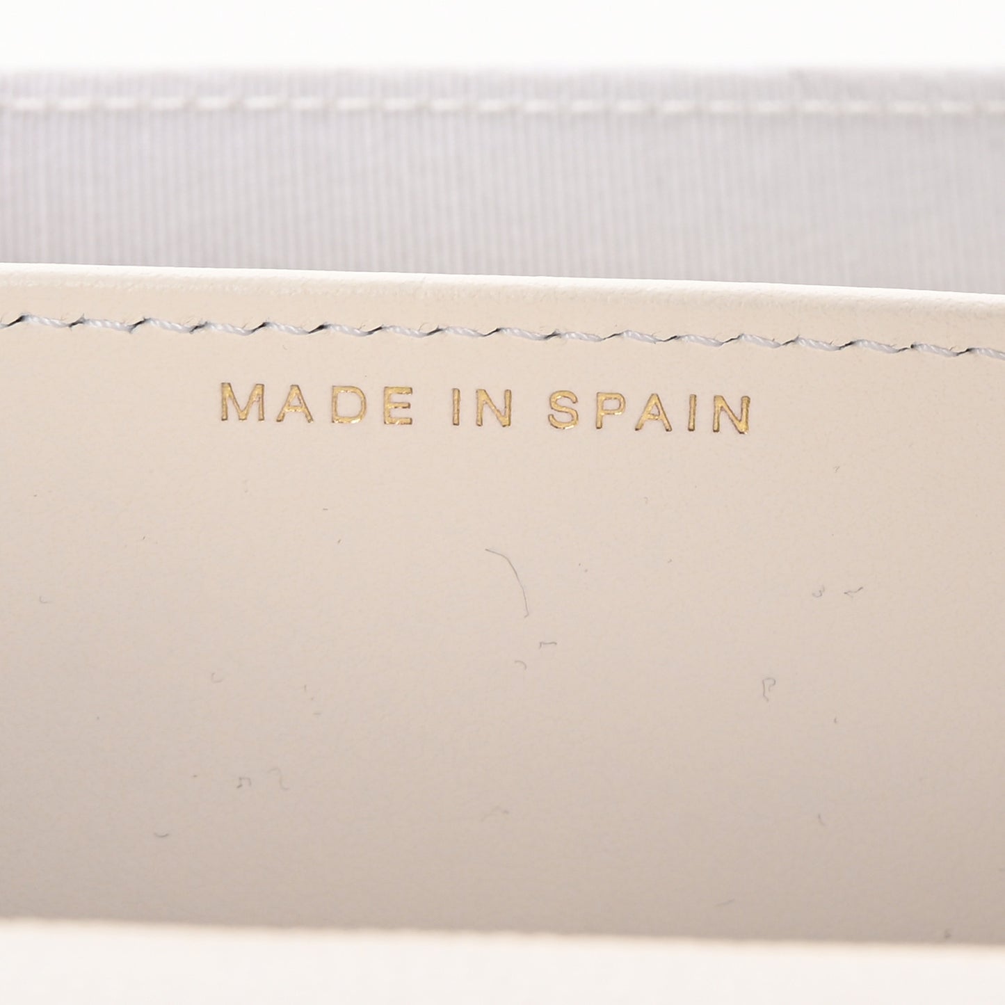 Caviar Quilted Flap Card Holder On Chain White