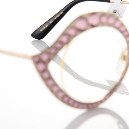 Gucci Metal Crystal Cat Eye Sunglasses GG0046S Pink 5 of 8