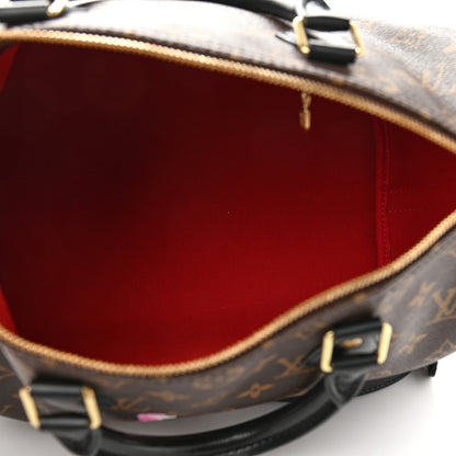 Louis Vuitton Monogram My World Tour Speedy Bandouliere 30 Black 5 of 9