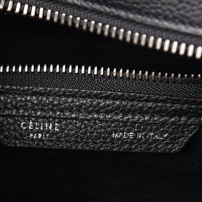 Celine Drummed Calfskin Micro Luggage Black 7 of 10