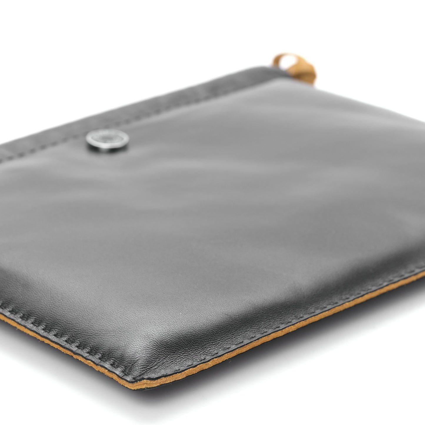 Milo Lambskin Swift Pilo Pouch Black Sesame